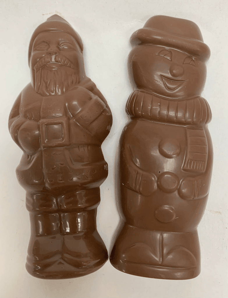 Le Chocolatier Solid Santa and Snowman