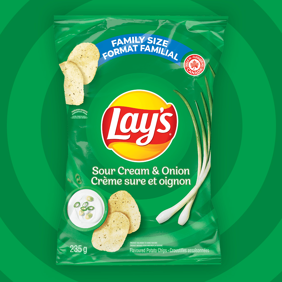 LAY'S® Sour Cream & Onion Flavoured Potato Chips