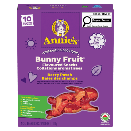 Annie's Organic Bunny Fruit Flavoured Snacks Berry Patch