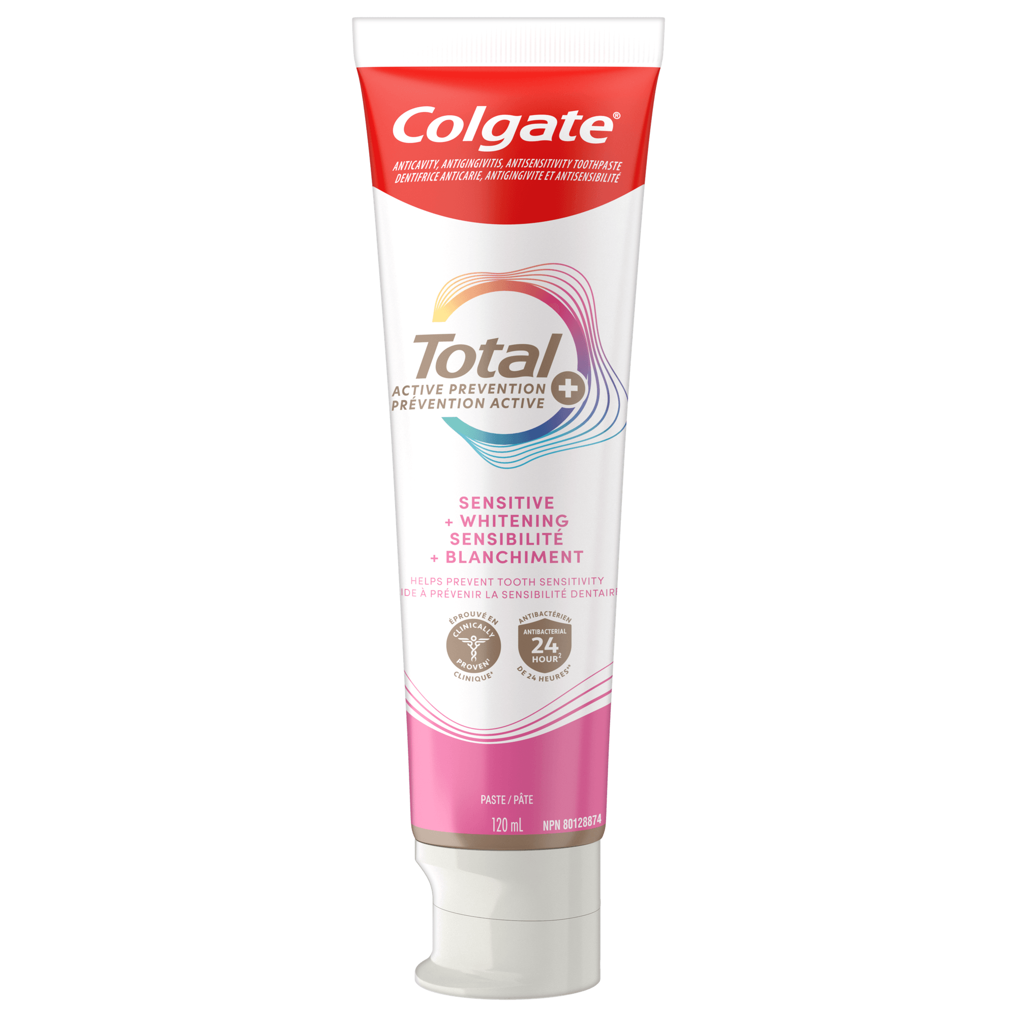 Colgate Total® Active Prevention Plus Sensitive + Whitening Toothpaste