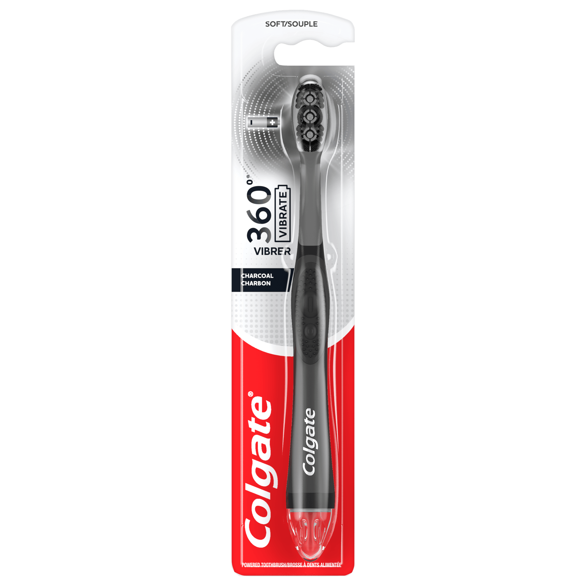 Colgate 360 Vibrate Charcoal Toothbrush