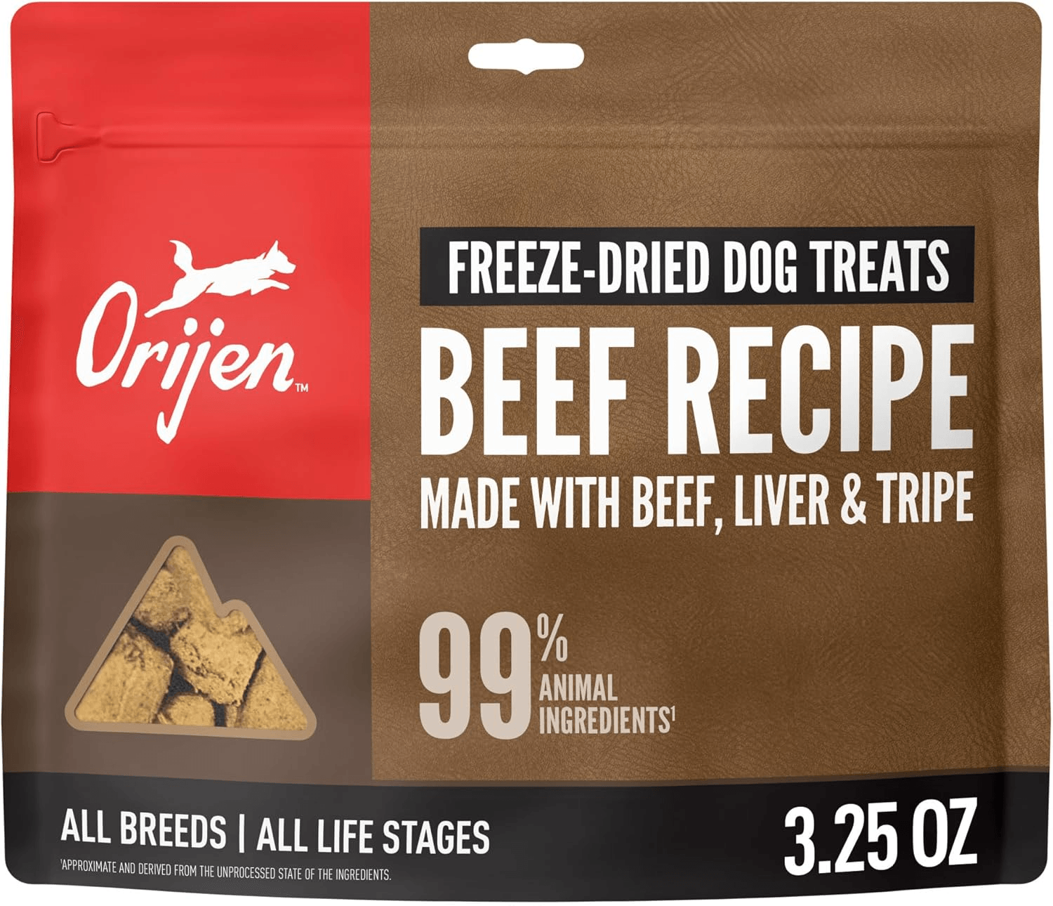 ORIJEN Beef Recipe Freeze-Dried Dog Treats