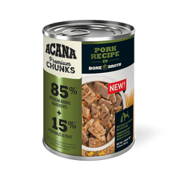 ACANA Premium Chunks, Pork Recipe in Bone Broth