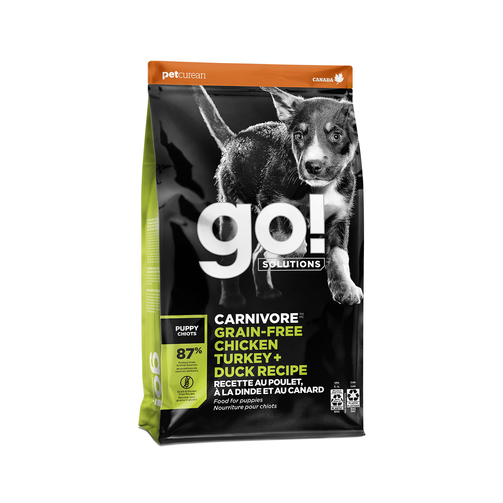 Go! Solutions Carnivore Grain-Free Chicken, Turkey + Duck Recipe for Puppies