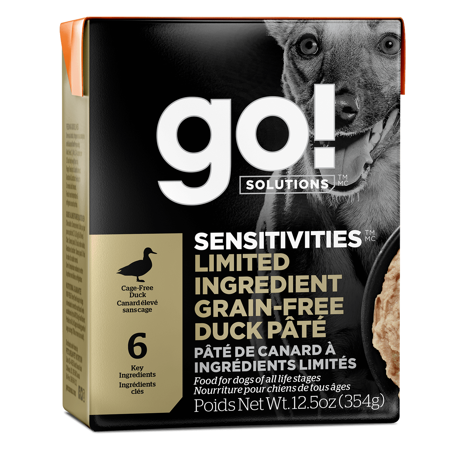 Go! Solutions Sensitivities Limited Ingredient Grain-Free Duck Pâté for Dogs