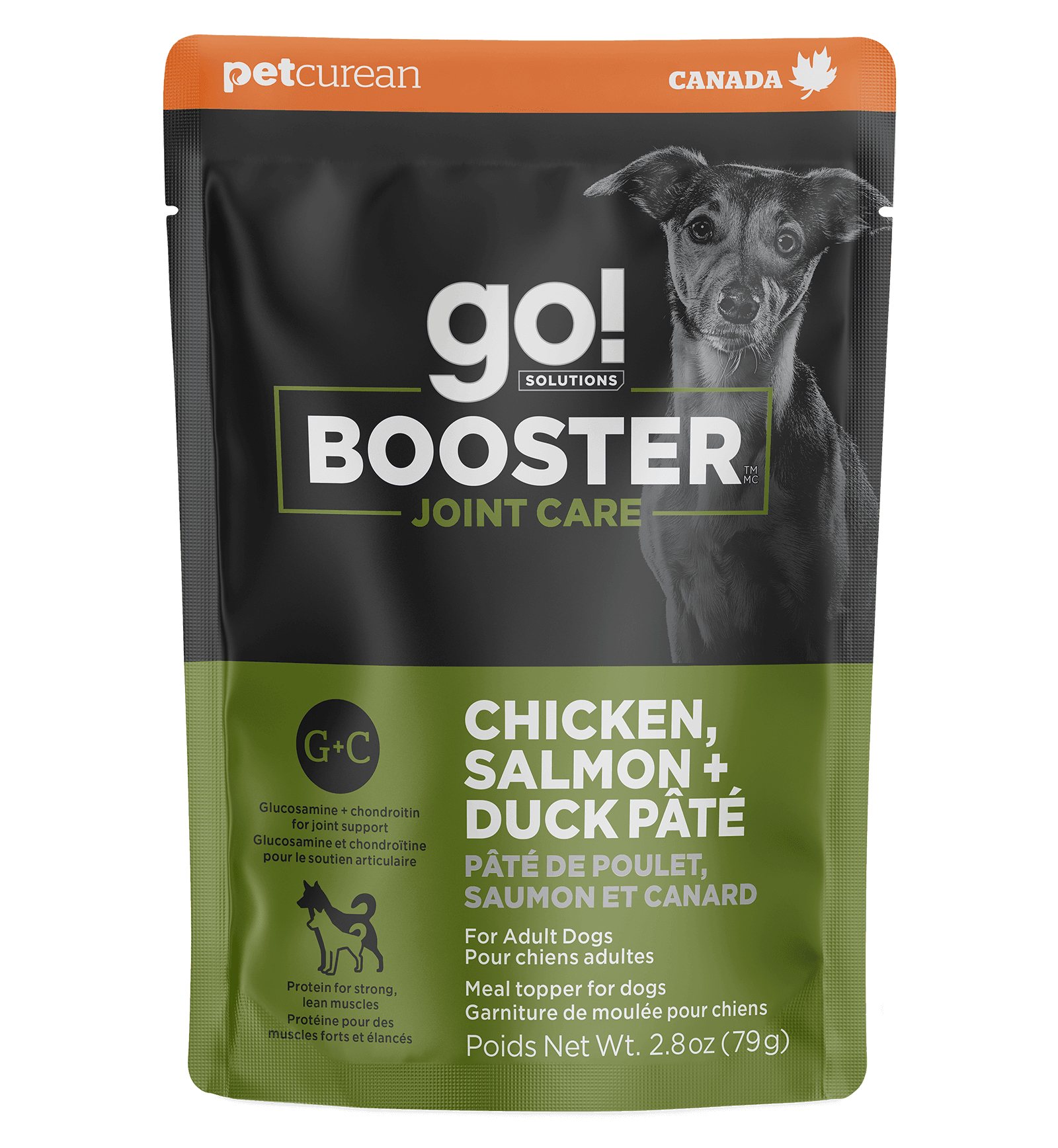 Go! Booster Joint Care Chicken, Salmon + Duck Pâté Topper for Dogs