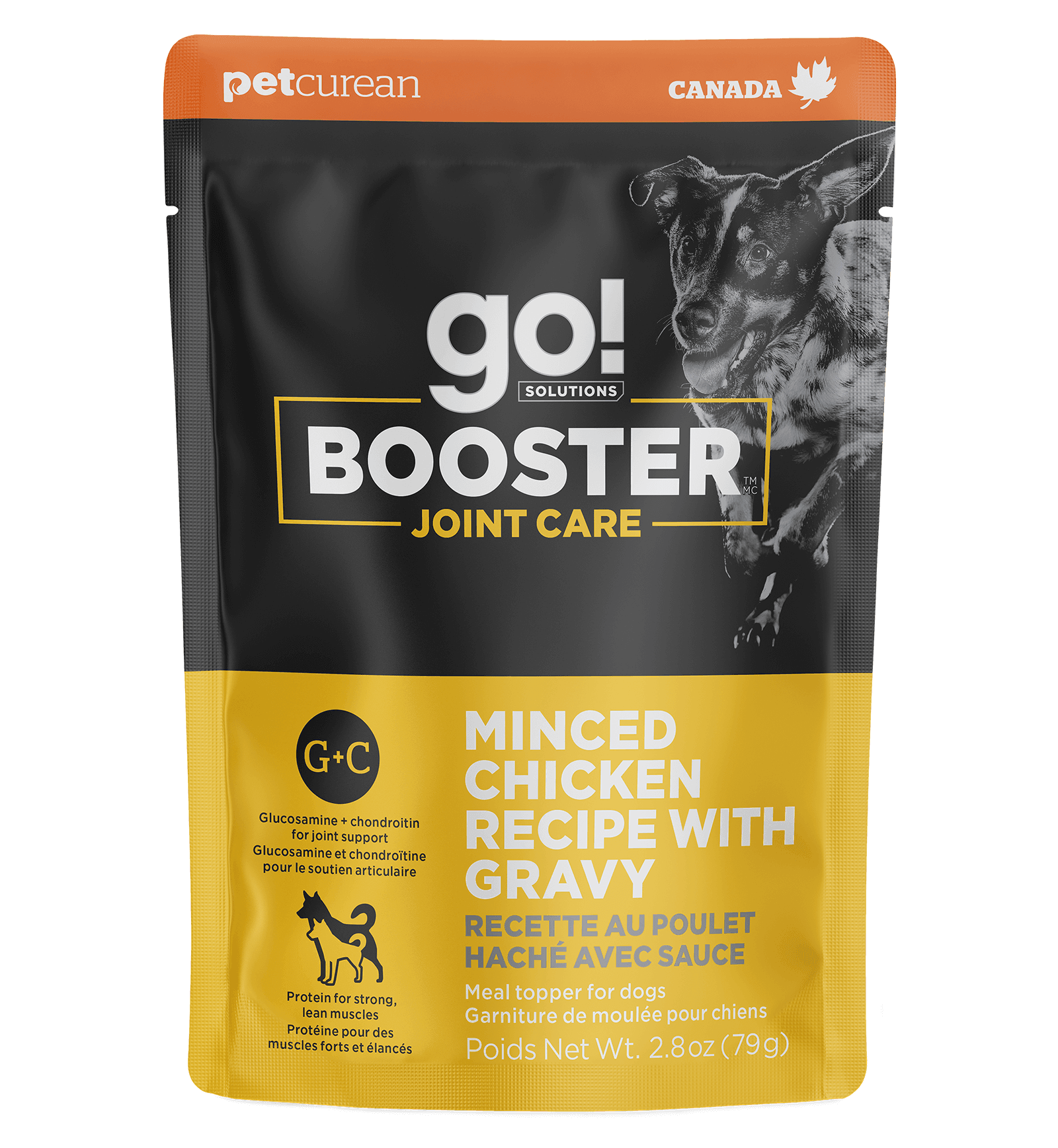 Go! Booster Joint Care Minced Chicken with Gravy Topper for Dogs