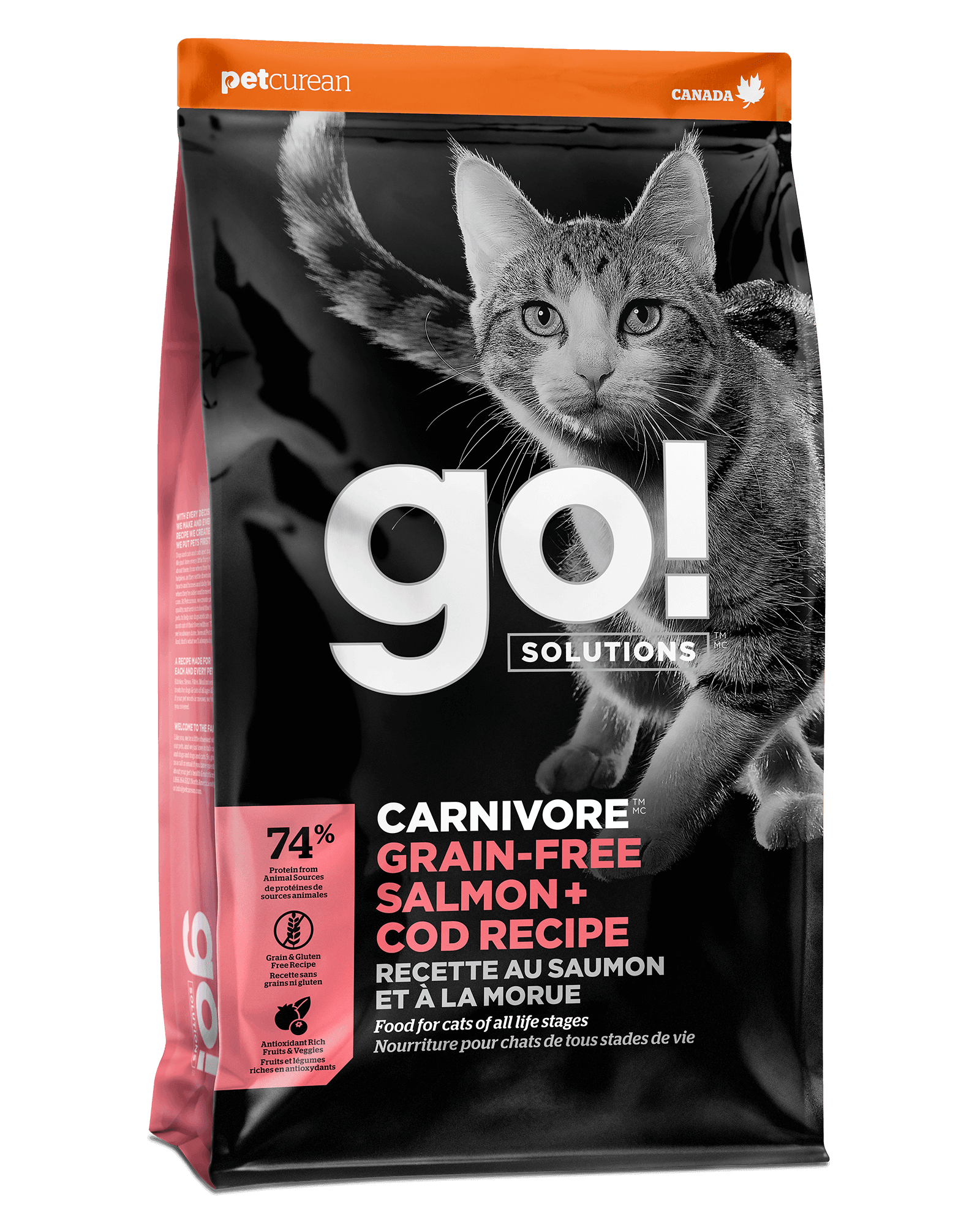 Go! Solutions Carnivore Grain-Free Salmon + Cod Recipe for Cats