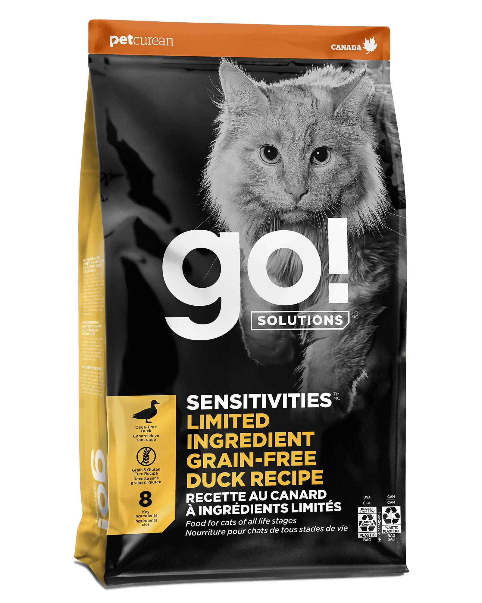 Go! Solutions Sensitivities Limited Ingredient Grain-Free Duck Recipe for Cats