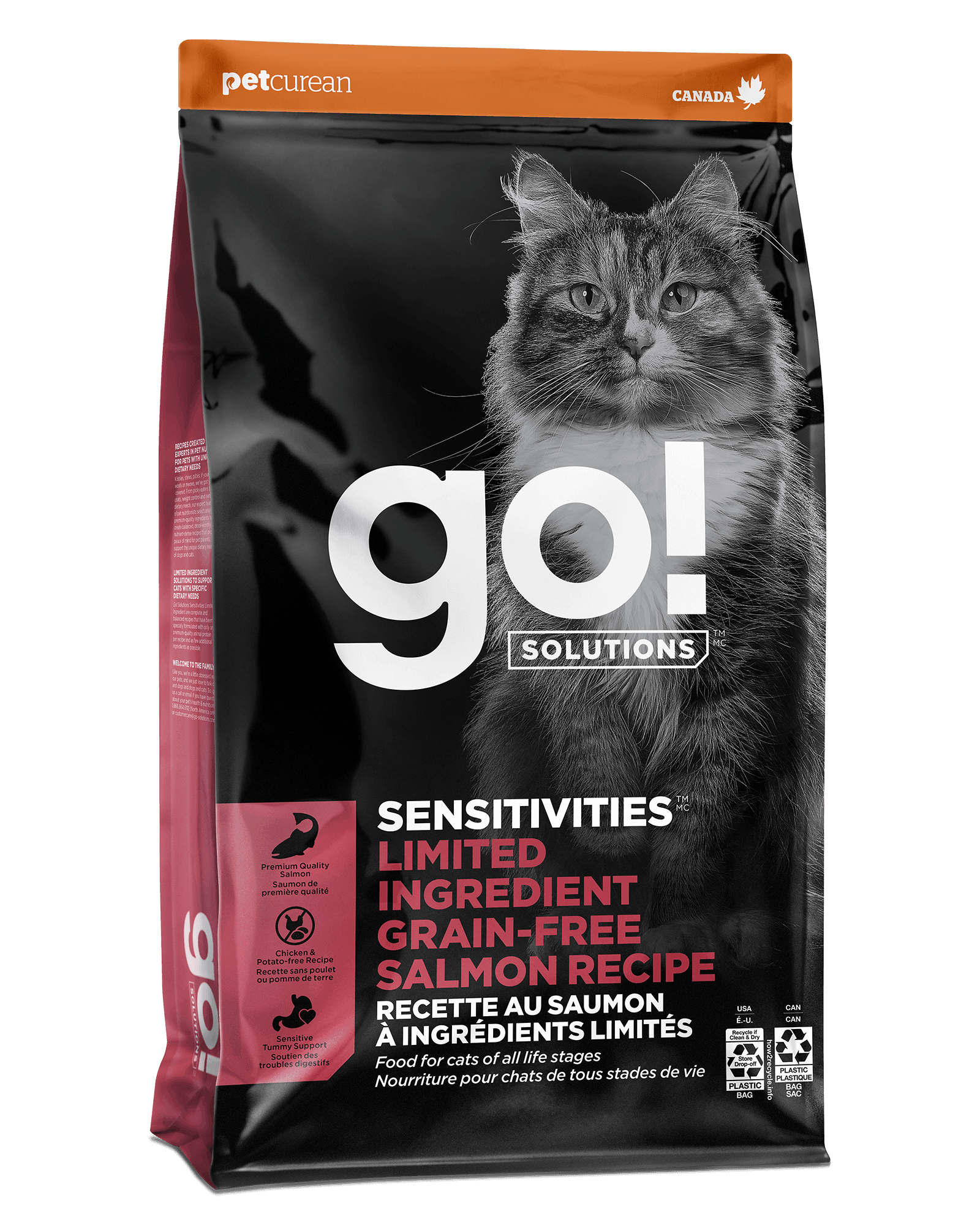 Go! Solutions Sensitivities Limited Ingredient Grain-Free Salmon Recipe for Cats