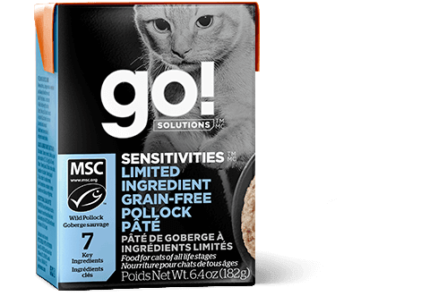 Go! Solutions Sensitivities Limited Ingredient Grain-Free Pollock Pâté for Cats