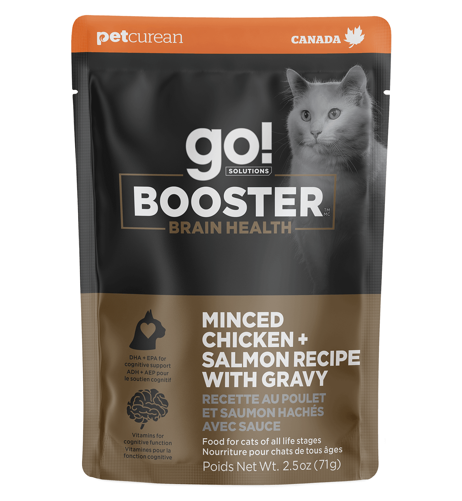 Go! Booster Brain Health Minced Chicken + Salmon with Gravy