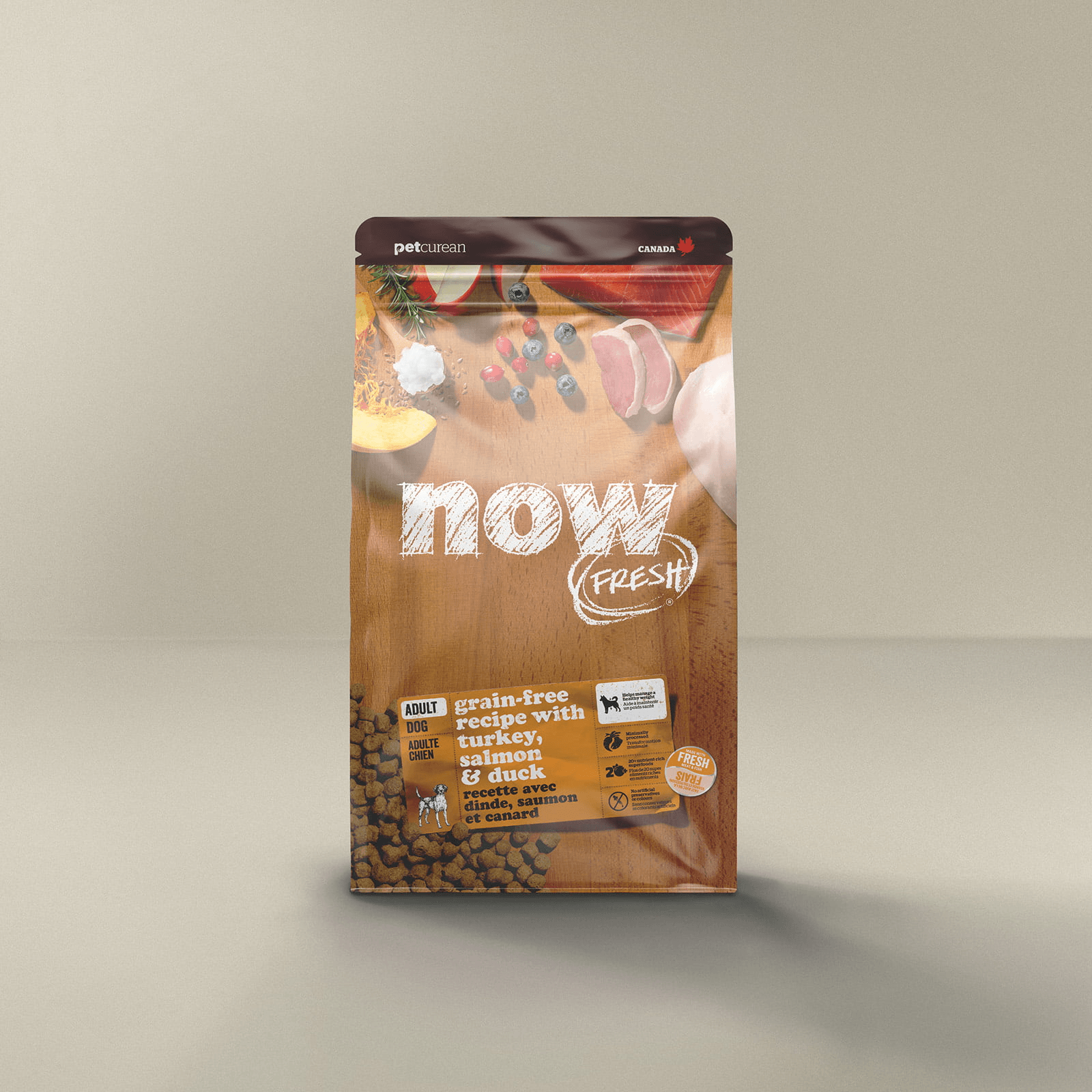 Now Fresh Turkey, Salmon & Duck Grain-Free Dry Dog Food