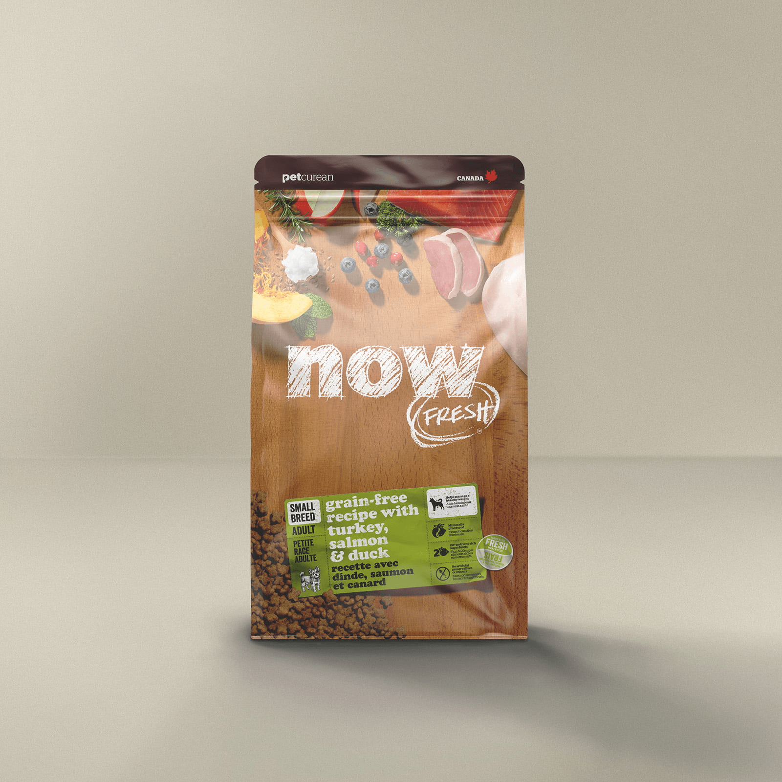 Now Fresh Small Breed Adult Turkey, Salmon & Duck Grain-Free Dry Dog Food