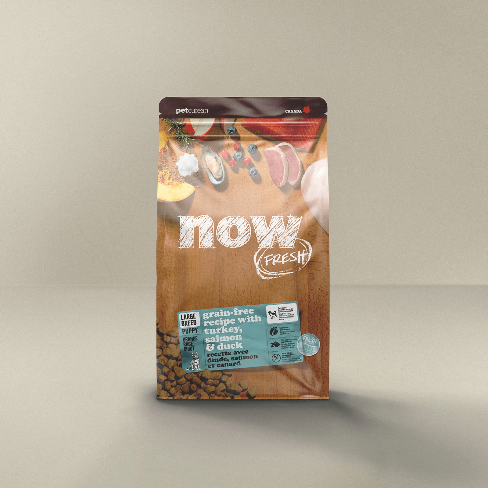 Now Fresh Large Breed Turkey, Salmon & Duck Grain-Free Dry Puppy Food