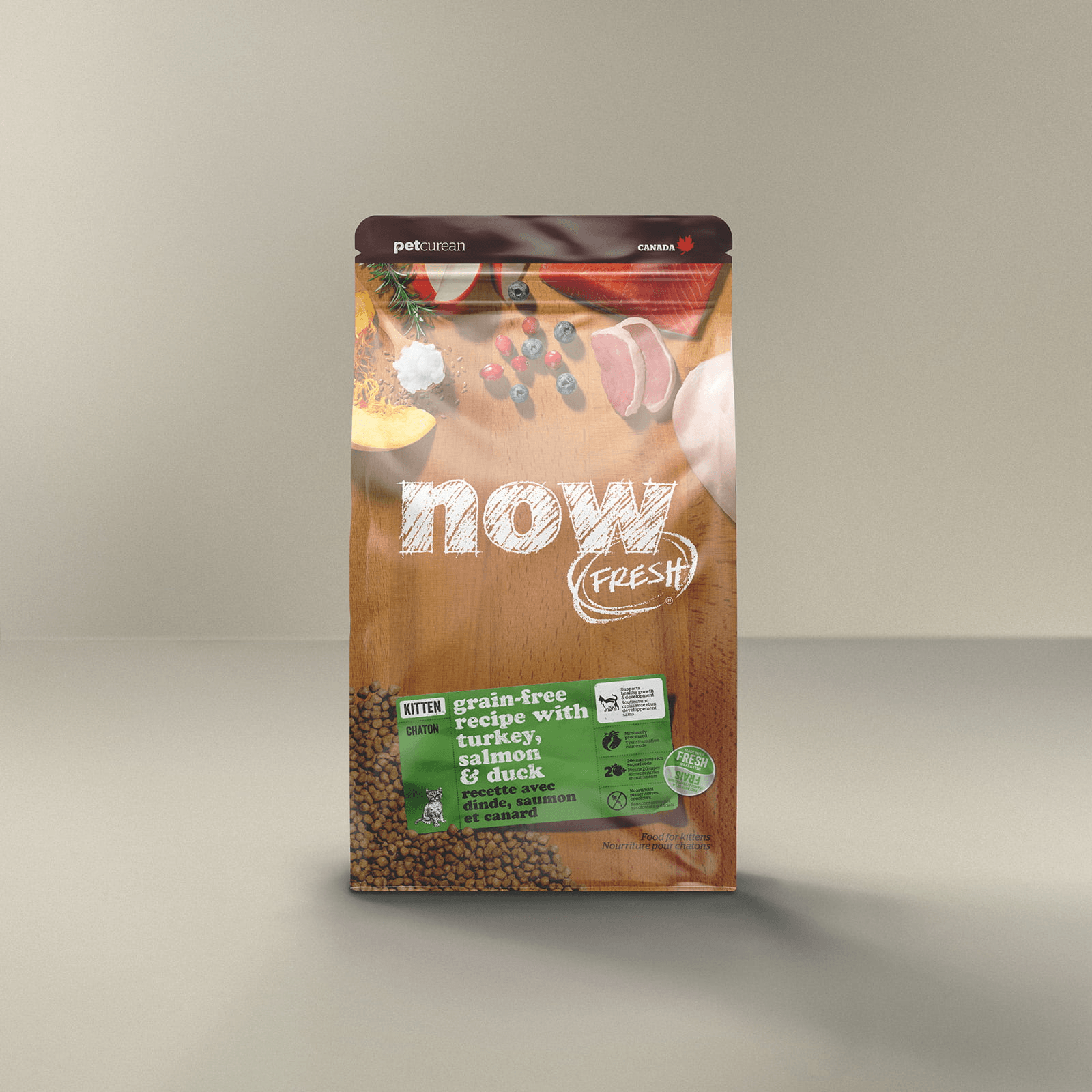 Now Fresh Turkey, Salmon & Duck Grain-Free Dry Kitten Food