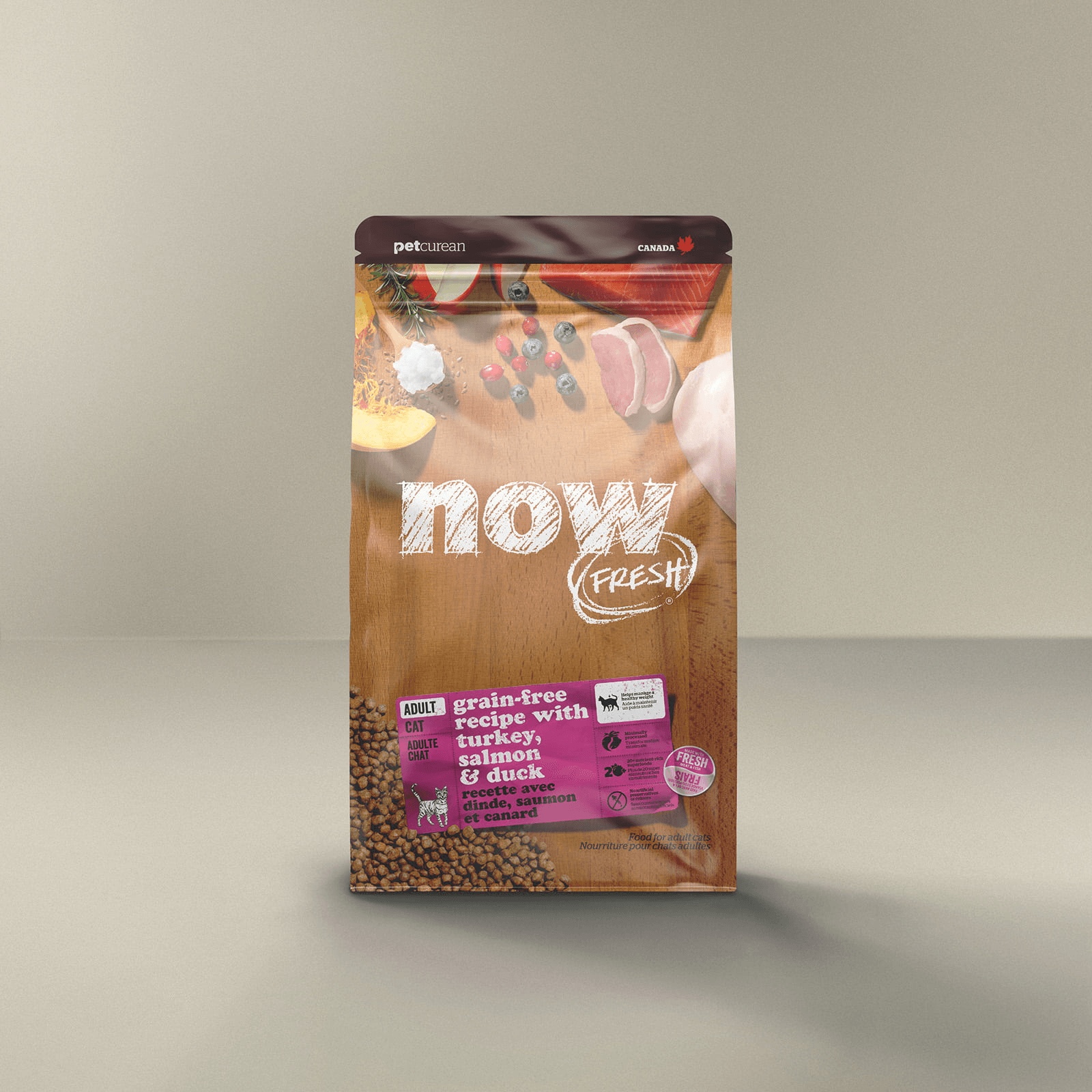 Now Fresh Turkey, Salmon & Duck Grain-Free Dry Cat Food