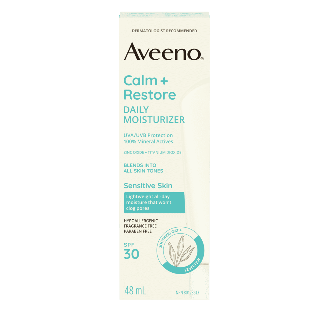 AVEENO Calm + Restore Face Moisturizer, Mineral SPF 30
