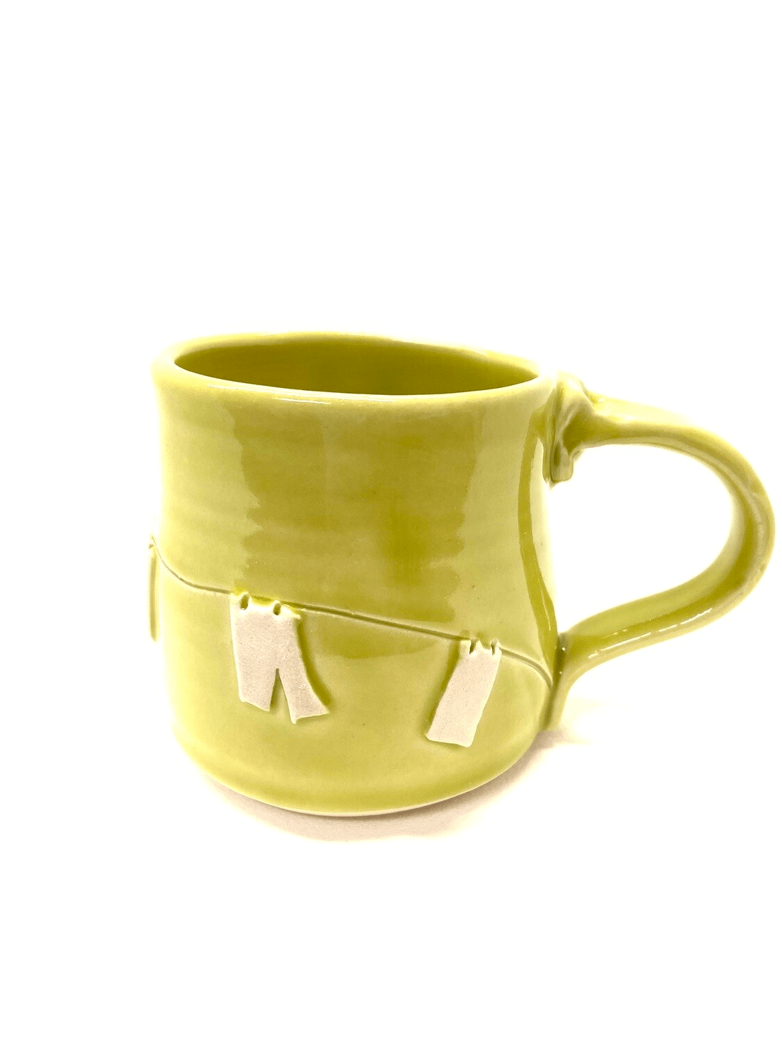 Clothesline Pottery Mugs
