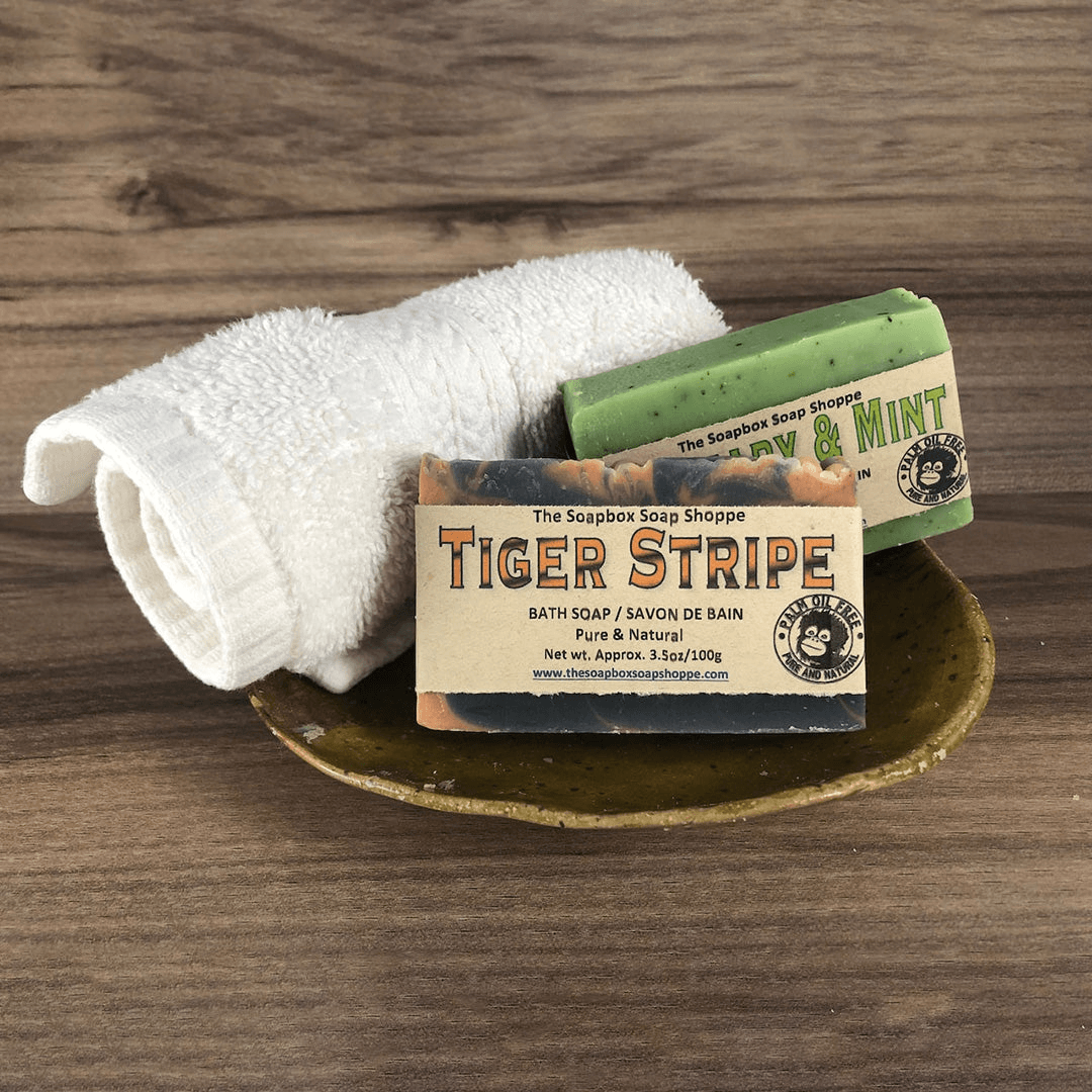 The Soapbox Soap Shoppe Tiger Stripe Soap Bar