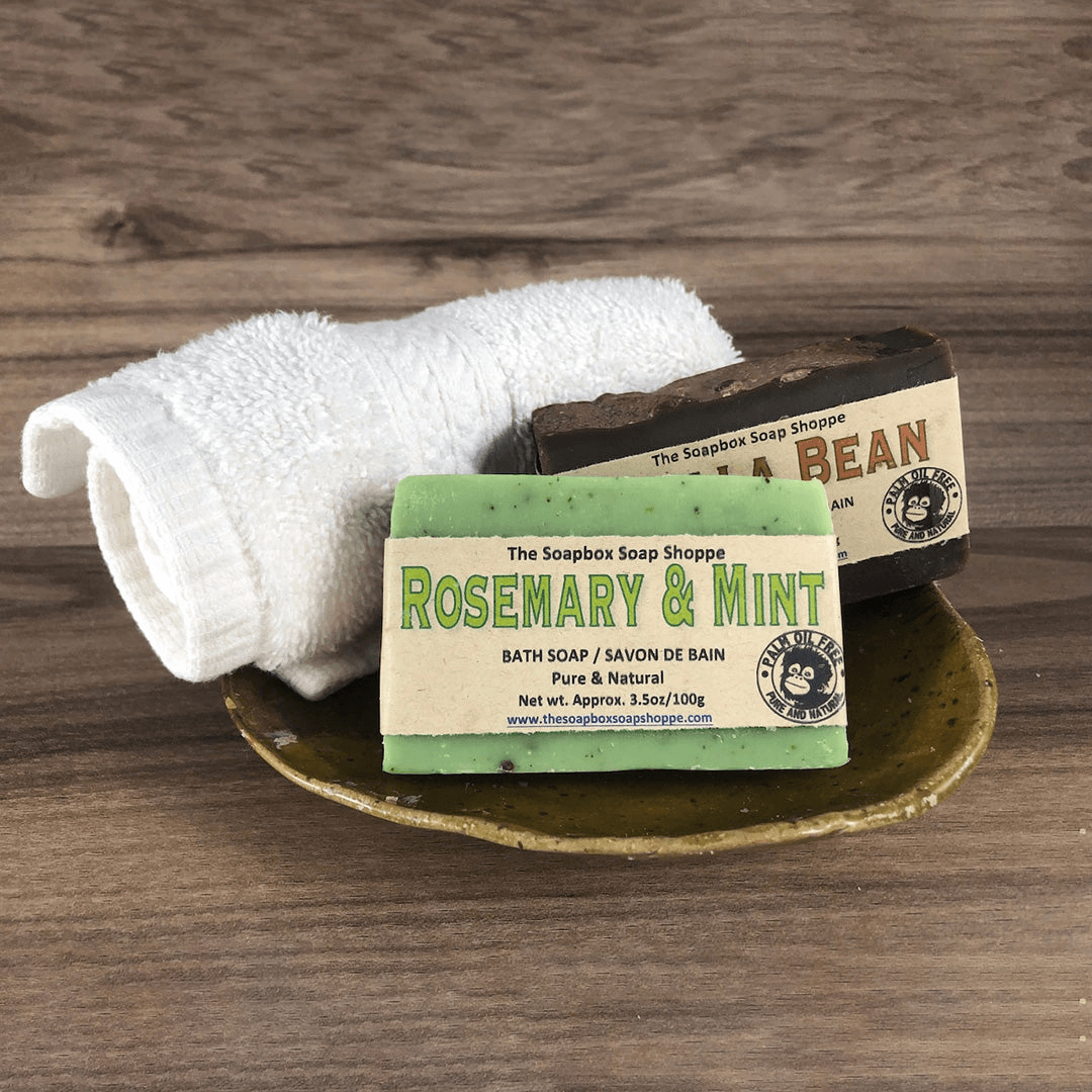 The Soapbox Soap Shoppe Rosemary & Mint Soap Bar