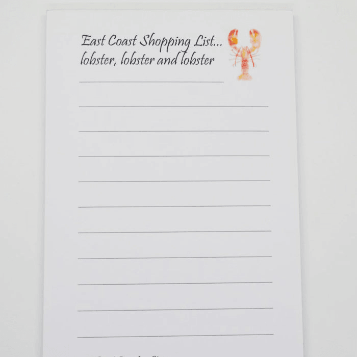 East Coast Lobster Notepad