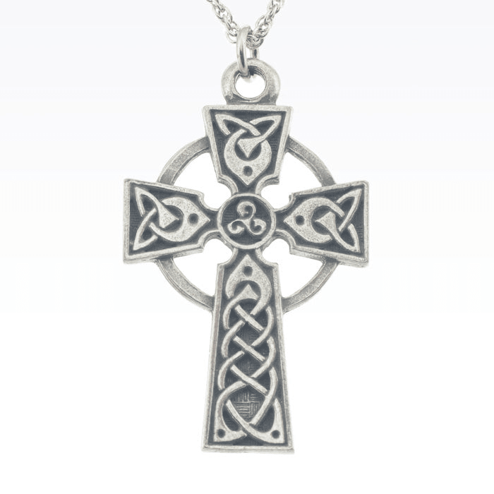 Aitkens Pewter Celtic Cross of Hampton Pendant