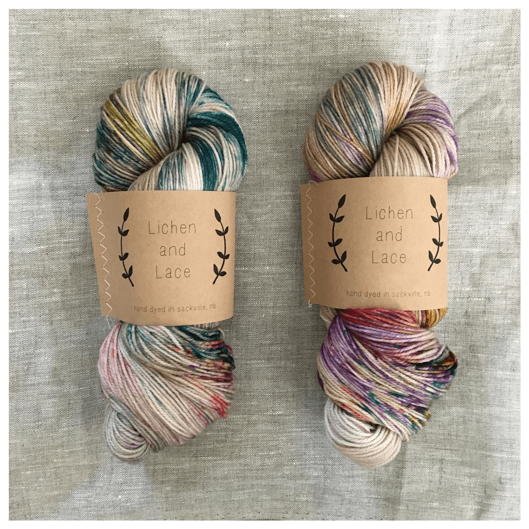 Lichen and Lace Pressed Flowers Yarn