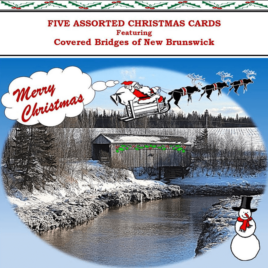 Kissing Bridge Covered Bridge Christmas Cards