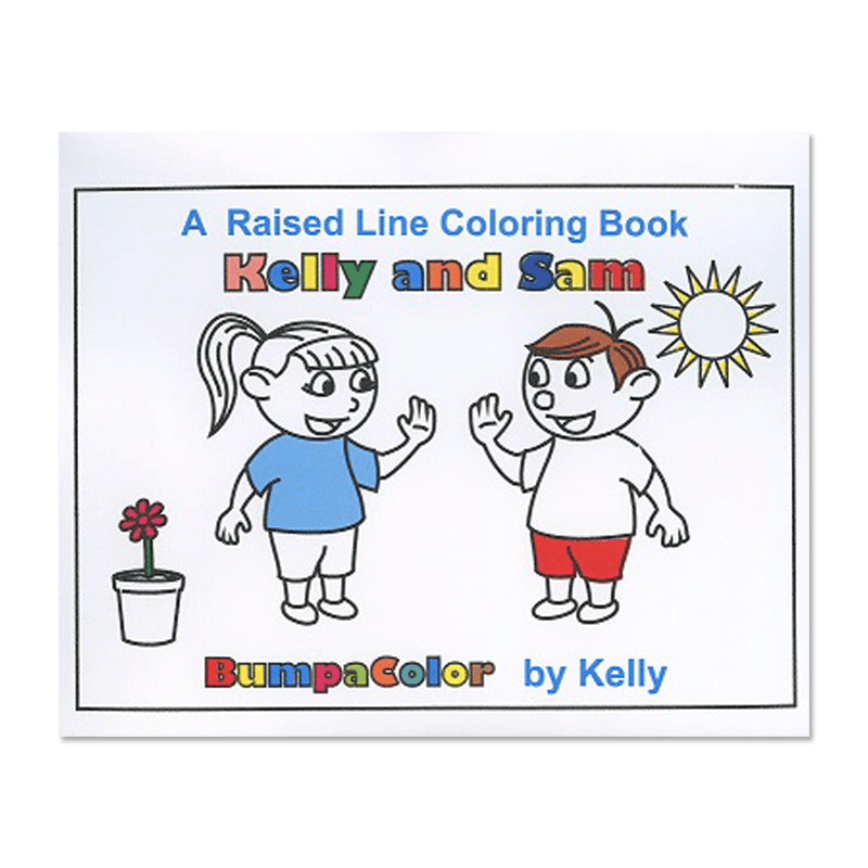 Tactile Vision Graphics Inc. Kelly and Sam Braille Colouring Book