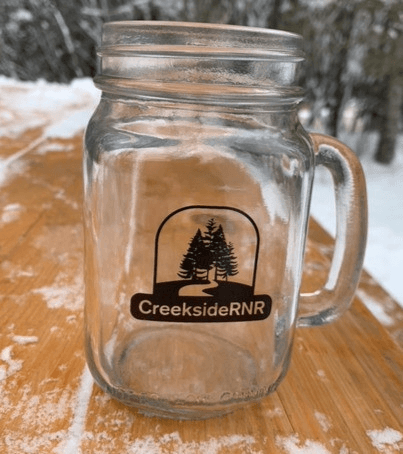 Creekside RnR Mason Jar Glass