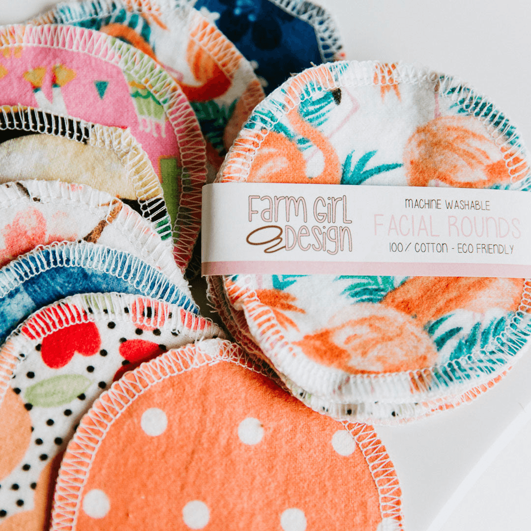 Farm Girl Design Reusable Facial Rounds