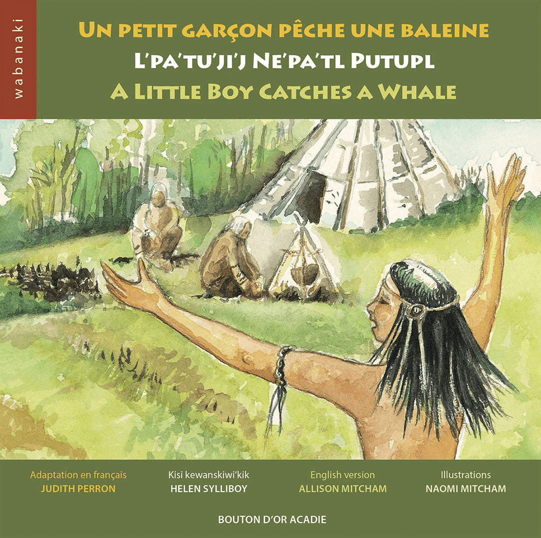 Bouton D'or Acadie Un petit garçon pêche une baleine