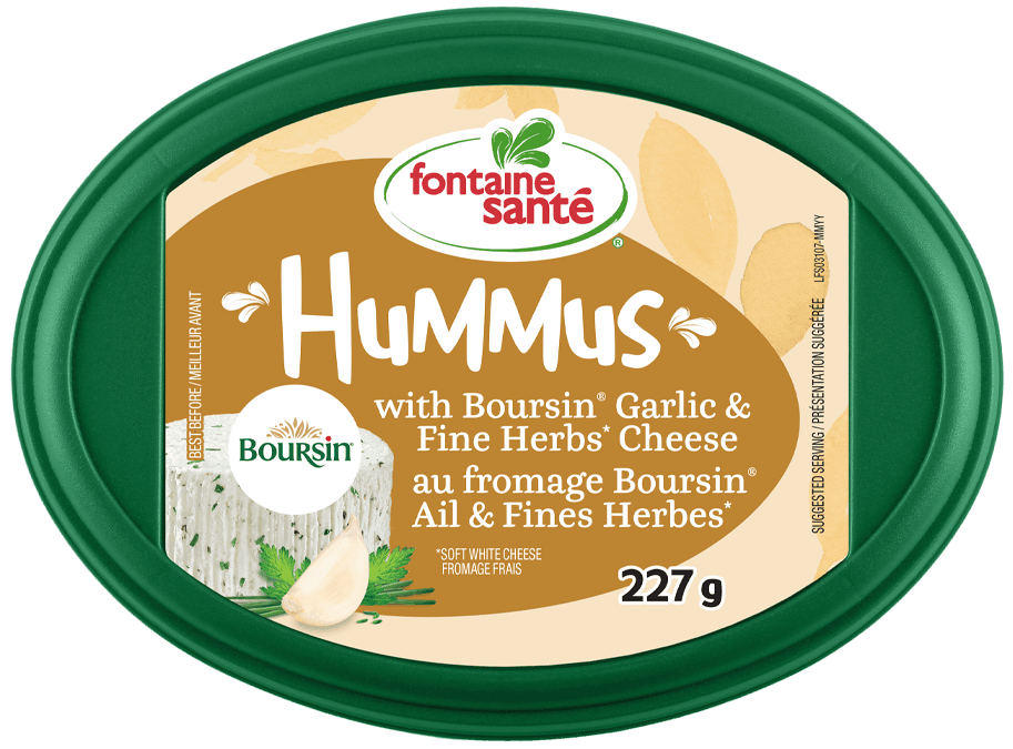 Fontaine Santé Hummus with Boursin® Cheese