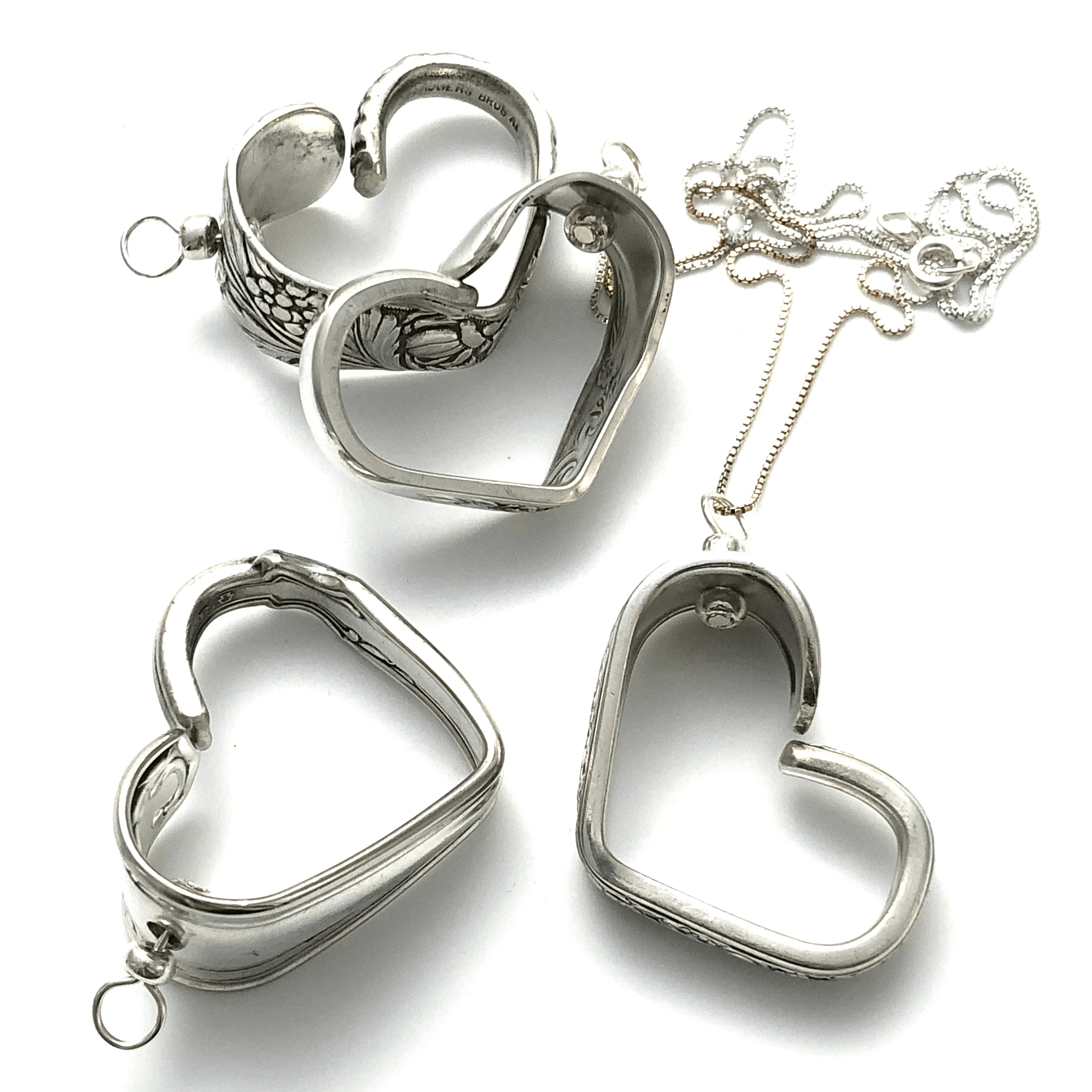 Hunter Street Silver Spoon Heart Necklace