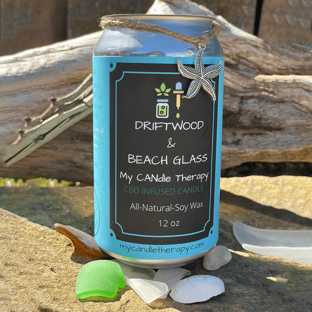 My CANdle Therapy Driftwood and Beach Glass Candle