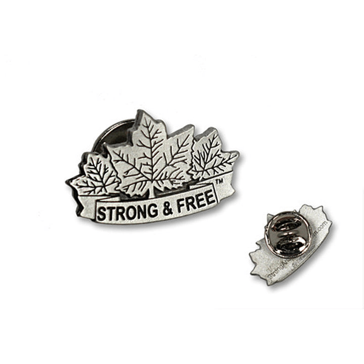 Strong & Free Pewter Lapel Pin