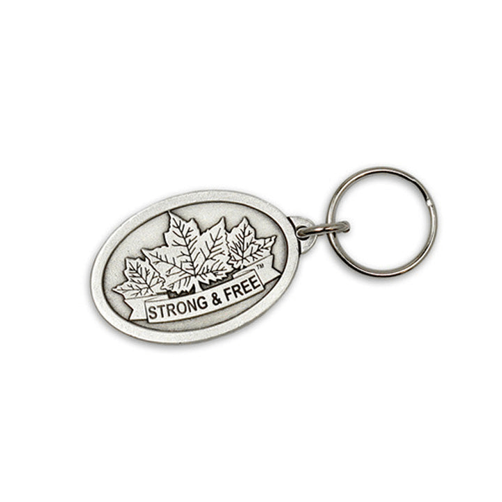 Strong & Free Pewter Key Chain
