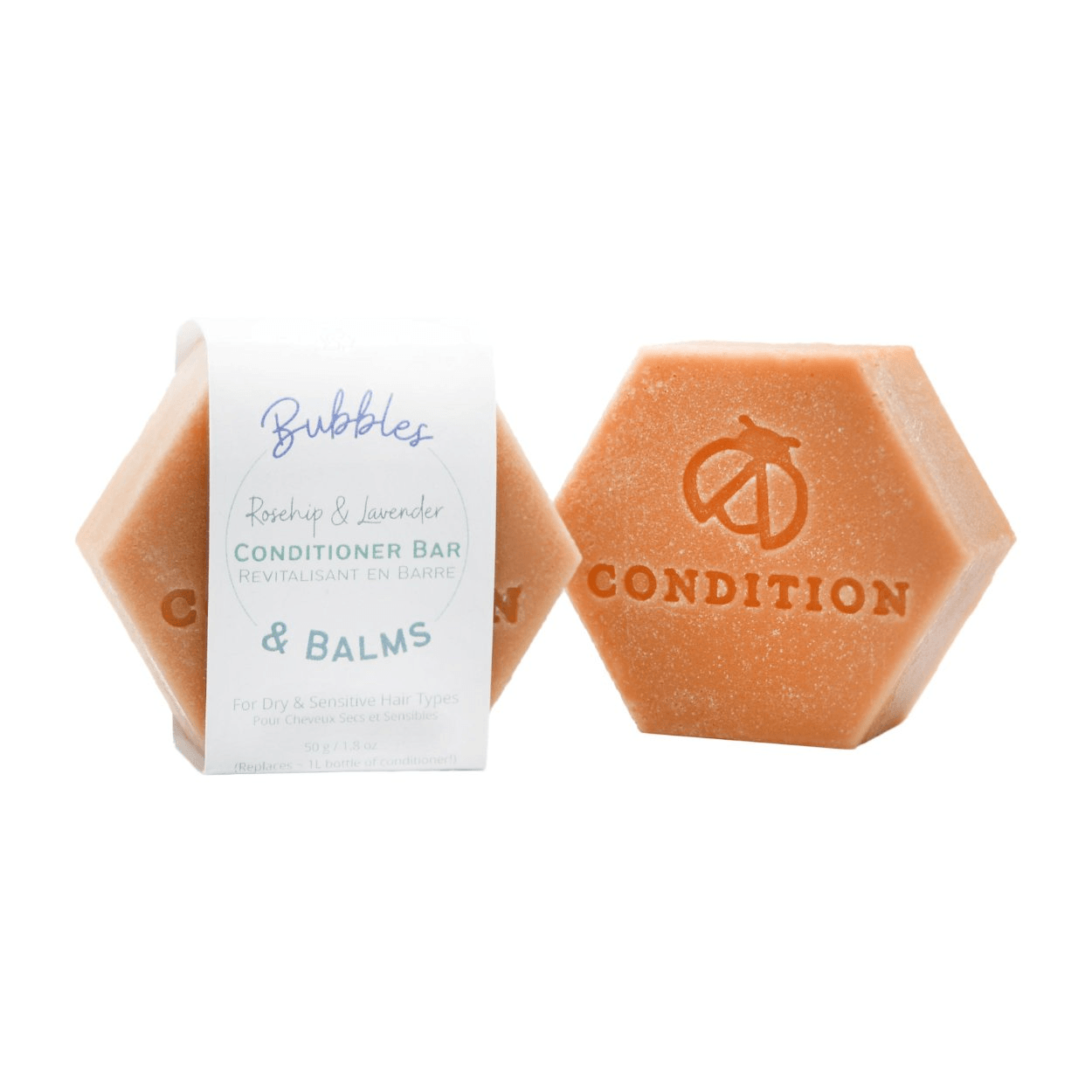 Bubbles & Balms Rosehip & Lavender Conditioner Bar