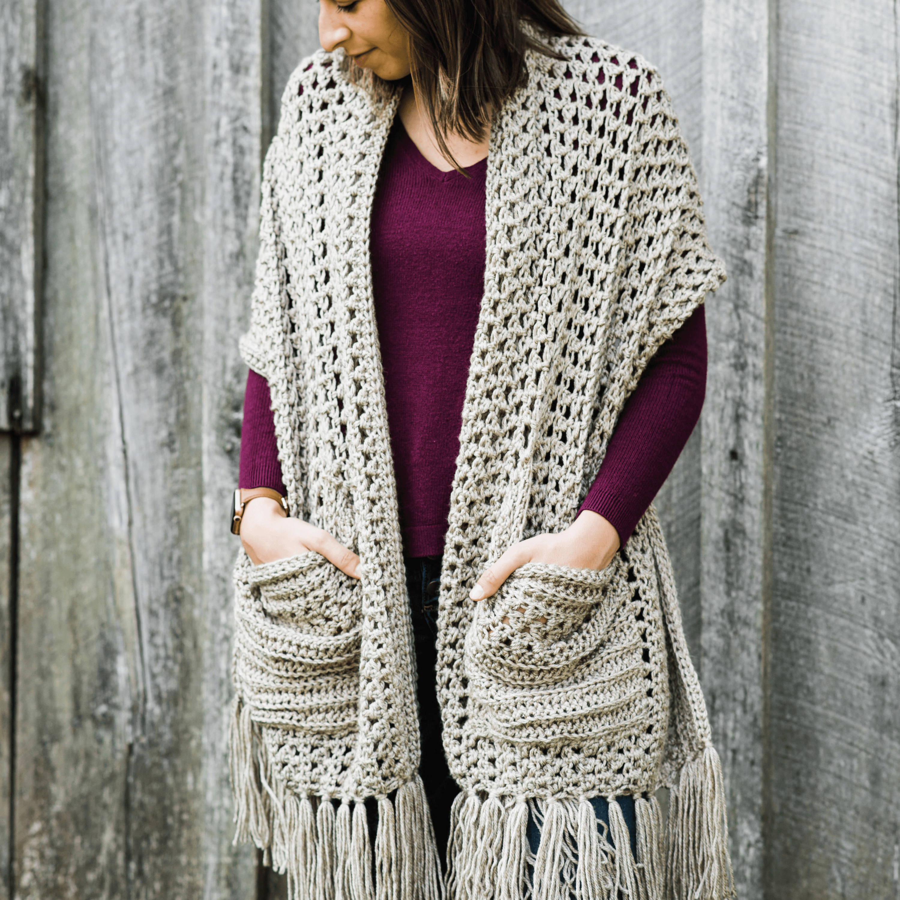 Fetchingly Handmade Pocket Shawl