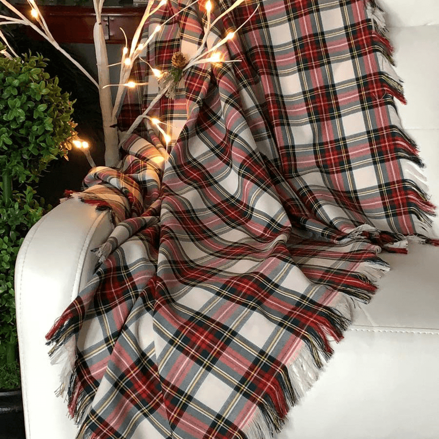 Taylors Tartans Dress Stewart Tartan Throw or Blanket Scarf