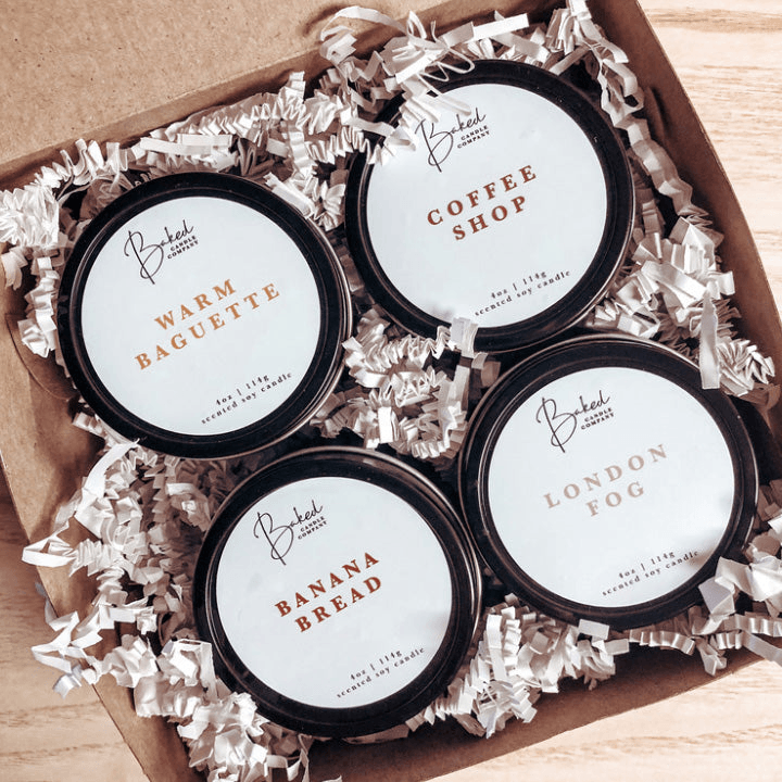 Baked Candle Company Candle Best Sellers Sample Set
