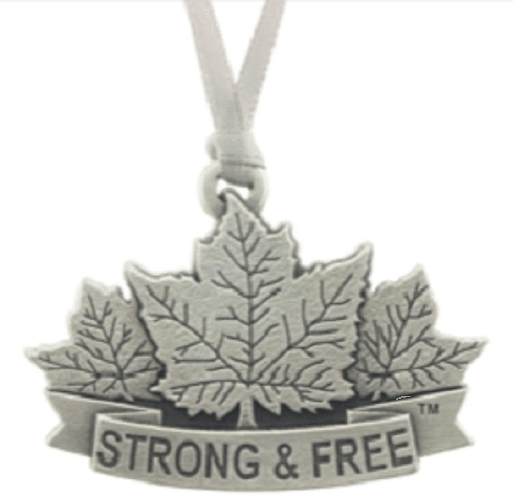 Strong & Free Pewter Ornament