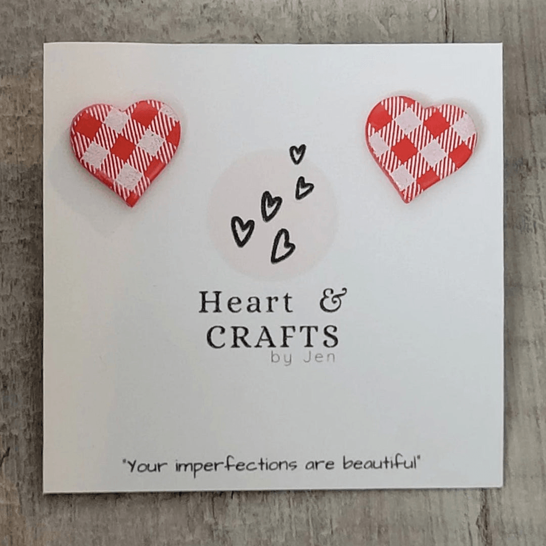 Heart & Crafts by Jen Handmade Clay Stud Earrings