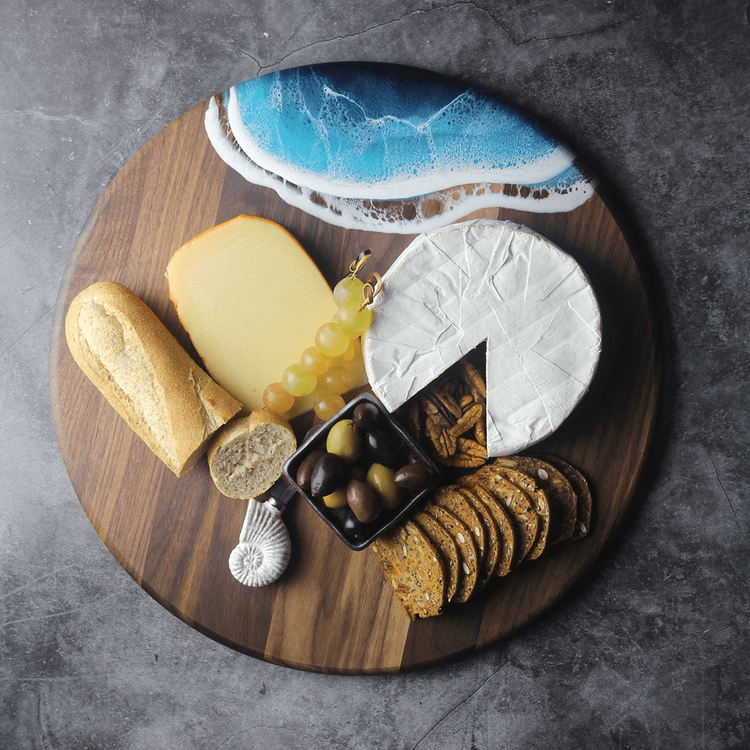 Ocean Boards by Eveline Walnut Lazy Susan