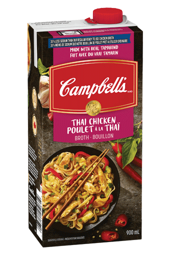 Campbell’s 30% Less Sodium Ready To Use Thai Chicken Broth