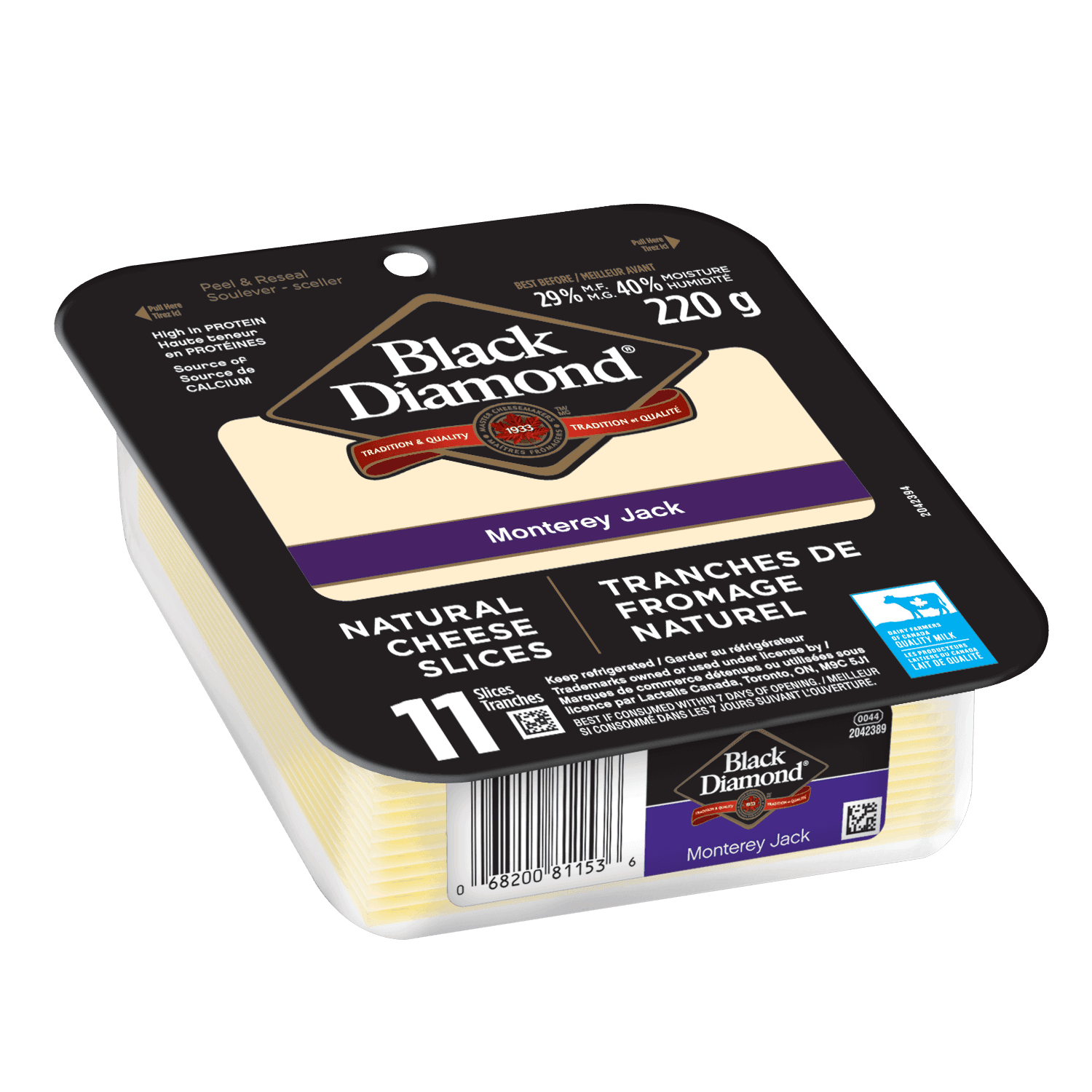 Black Diamond Monterey Jack Slices