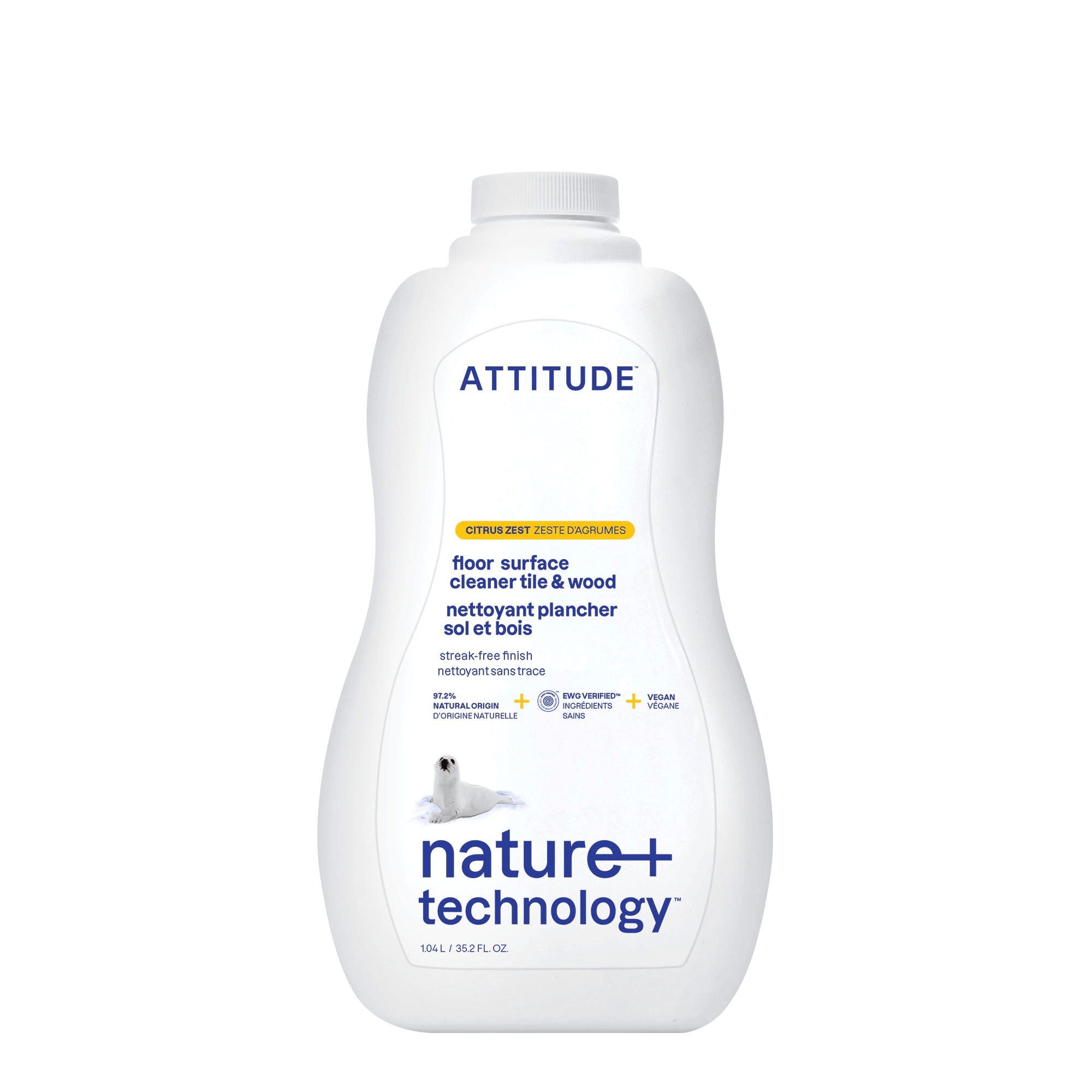 ATTITUDE Natural Floor Cleaner - Cleans Tiles & Wood Floors