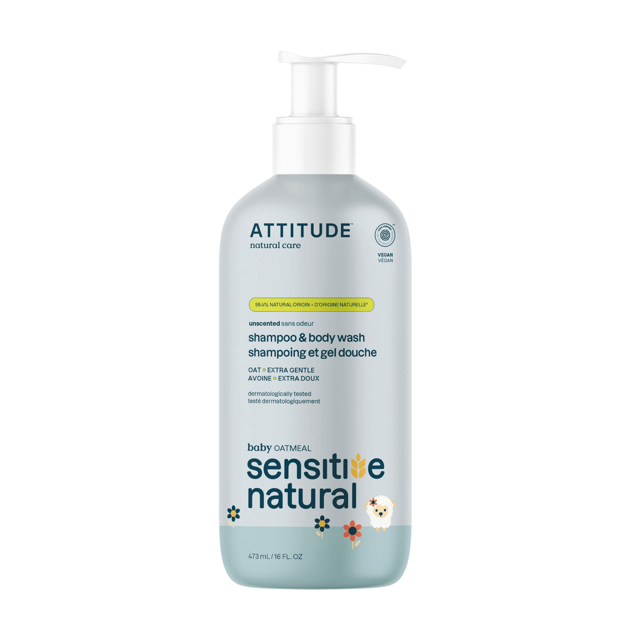 ATTITUDE 2-in-1 Shampoo & Body Wash - Sensitive Skin Baby