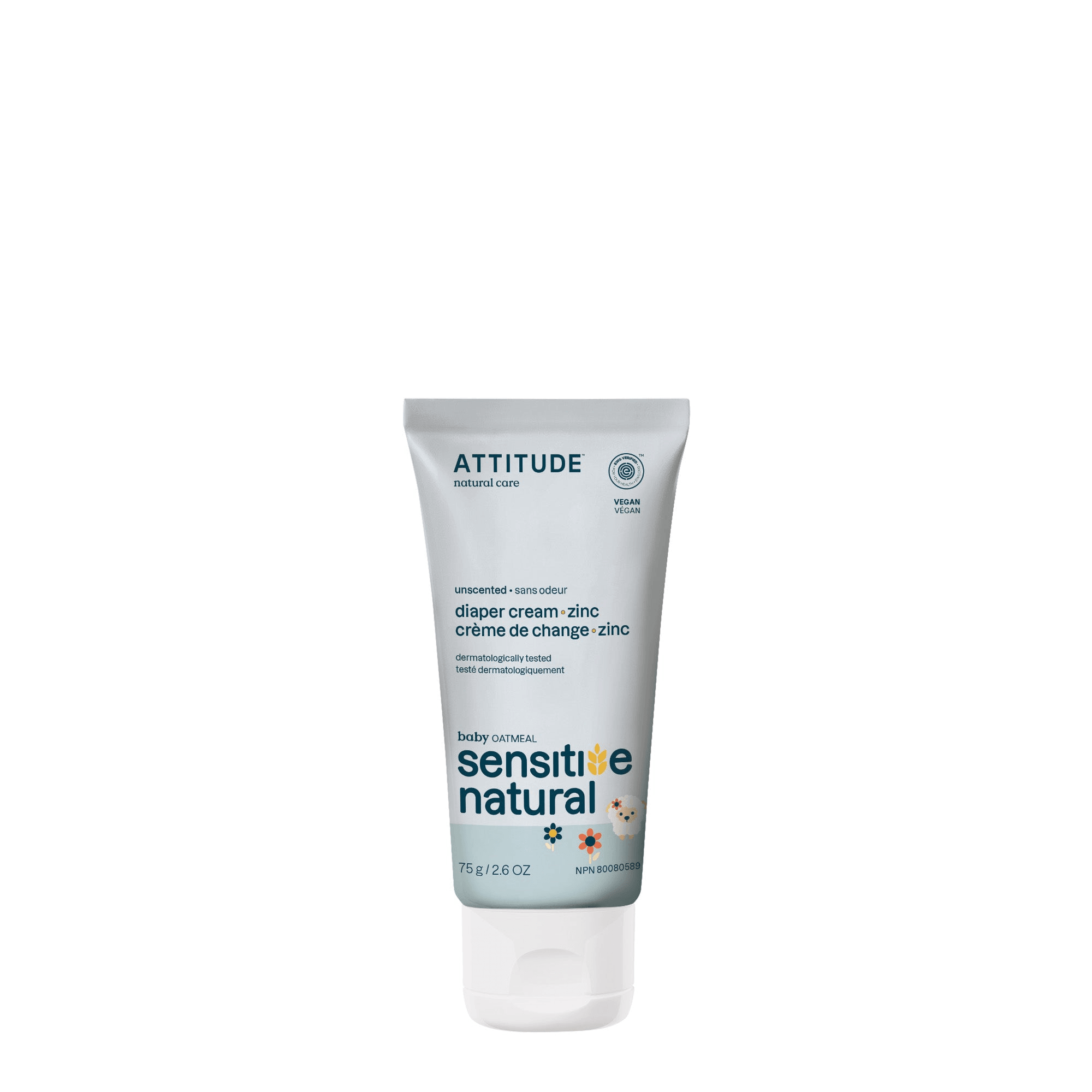 ATTITUDE Natural Baby Diaper Cream - Sensitive Skin Baby